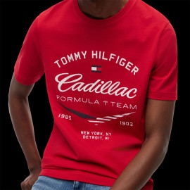 Cadillac T-Shirt F1 Team X Tommy Hilfiger 2026 Vintage Red MN0MN00097XLG - Unisex