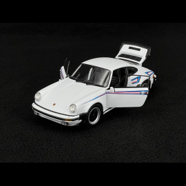 Porsche 911 Turbo 3.0 Type 930 1975 White / Martini Stripes 1/24 Welly MAP02493324