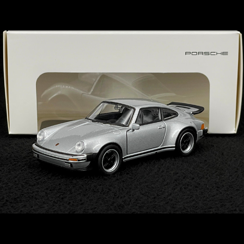 Porsche 911 Turbo 3.0 1975 Metallic Grey Friction Toy 1/38 Welly MAP01025015