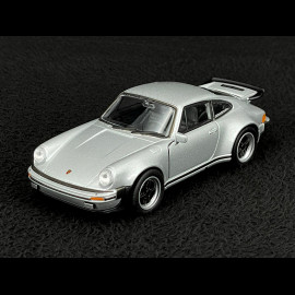 Porsche 911 Turbo 3.0 1975 Metallic Grey Friction Toy 1/38 Welly MAP01025015