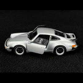 Porsche 911 Turbo 3.0 1975 Metallic Grey Friction Toy 1/38 Welly MAP01025015