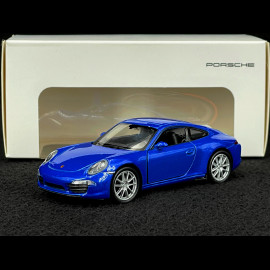 Porsche 911 Carrera S Typ 991 2011 Blau Reibungsspielzeug 1/38 Welly MAP01024015