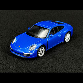 Porsche 911 Carrera S Type 991 2011 Blue Friction Toy 1/38 Welly MAP01024015