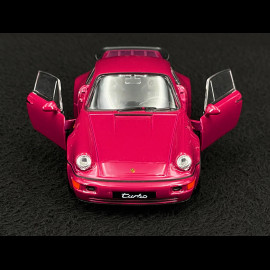Porsche 911 Turbo Type 964 1990 Ruby Red Friction Toy 1/38 Welly MAP01025015