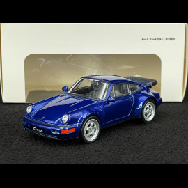 Porsche 911 Turbo Typ 964 1990 Blau Reibungsspielzeug 1/38 Welly MAP01025015