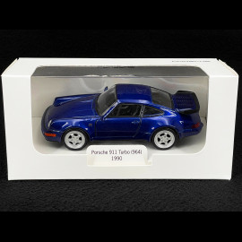 Porsche 911 Turbo Type 964 1990 Blue Friction Toy 1/38 Welly MAP01025015