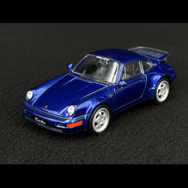 Porsche 911 Turbo Type 964 1990 Blue Friction Toy 1/38 Welly MAP01025015
