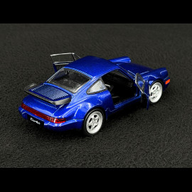 Porsche 911 Turbo Typ 964 1990 Blau Reibungsspielzeug 1/38 Welly MAP01025015