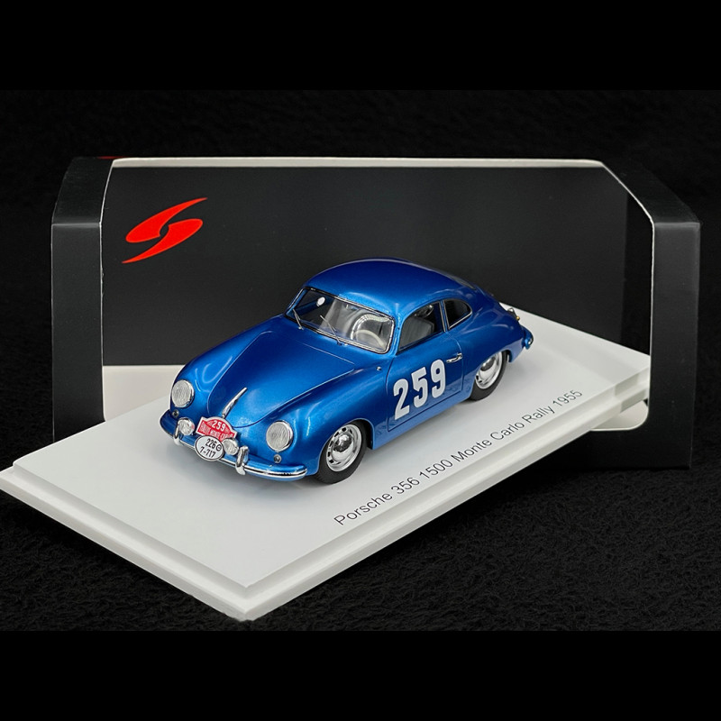 Porsche 356 1500 n° 259 Rallye Monte Carlo 1955 1/43 Spark S6138