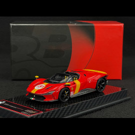 Ferrari Daytona SP3 Serie Icona n° 51 Hommage 24h Le Mans 2022 Rosso Corsa / Jaune Giallo 1/43 BBR Models BBRC267LM51