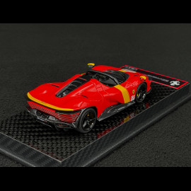 Ferrari Daytona SP3 Serie Icona n° 51 Hommage 24h Le Mans 2022 Rosso Corsa / Jaune Giallo 1/43 BBR Models BBRC267LM51