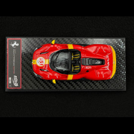 Ferrari Daytona SP3 Serie Icona n° 51 Tribute 24h Le Mans 2022 Rosso Corsa / Jaune Giallo 1/43 BBR Models BBRC267LM51