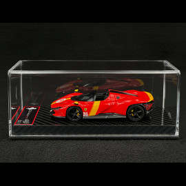 Ferrari Daytona SP3 Serie Icona n° 51 Hommage 24h Le Mans 2022 Rosso Corsa / Jaune Giallo 1/43 BBR Models BBRC267LM51