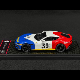 Ferrari 12Cilindri Coupe n° 39 Hommage 24h Le Mans 1972 Blau / Weiß / Rot 1/43 BBR Models BBRC299LM