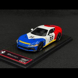 Ferrari 12Cilindri Coupe n° 39 Hommage 24h Le Mans 1972 Blau / Weiß / Rot 1/43 BBR Models BBRC299LM