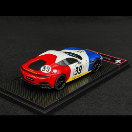 Ferrari 12Cilindri Coupe n° 39 Tribute 24h Le Mans 1972 Blue / White / Red 1/43 BBR Models BBRC299LM