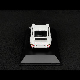 Porsche 911 Carrera RS 2.7 1972 White / Red Stripes 1/43 Spark MAP02030325