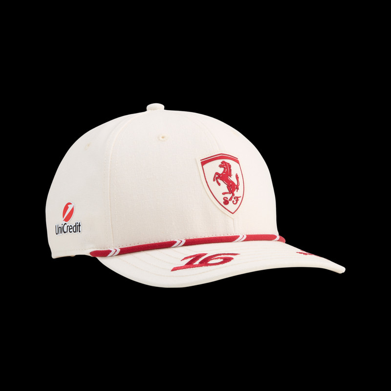 Ferrari Hat F1 Team n° 16 Charles Leclerc Monaco 2026 GP Puma Beige / Red  701239025-001 - unisex