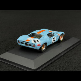 Ford GT40 n° 9 Gulf Winner 24h Le Mans 1968 1/43 Ixo LM1968