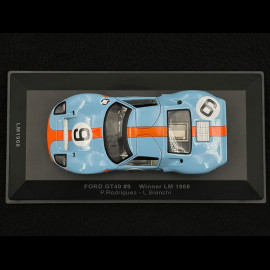 Ford GT40 n° 9 Gulf Winner 24h Le Mans 1968 1/43 Ixo LM1968