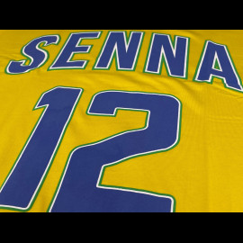 Ayrton Senna T-Shirt F1 n° 12 Gelb ASLE01006-YLW - unisex