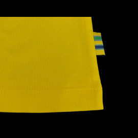 Ayrton Senna T-shirt F1 n° 12 Yellow ASLE01015-YLW - unisex