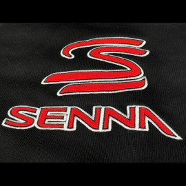 Ayrton Senna Jacke F1 n° 12 Varsity Schwarz ASRC04002-BLK - unisex