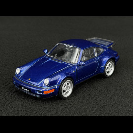 Porsche 964 Turbo 1990 metallic blue 1/24 Welly MAP02493716