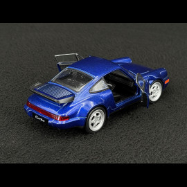 Porsche 964 Turbo 1990 metallic blue 1/24 Welly MAP02493716