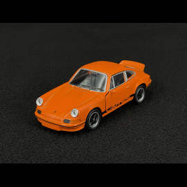 Porsche 911 Carrera RS 2.7 1973 Orange / Schwarze Streifen Reibungsspielzeug 1/38 Welly MAP01025015