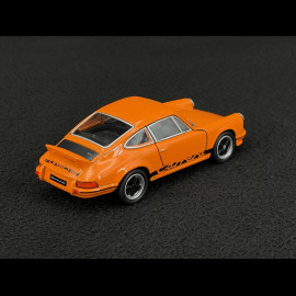 Porsche 911 Carrera RS 2.7 1973 Orange / Schwarze Streifen Reibungsspielzeug 1/38 Welly MAP01025015
