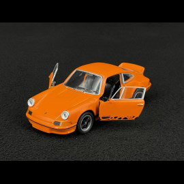 Porsche 911 Carrera RS 2.7 1973 Orange / Schwarze Streifen Reibungsspielzeug 1/38 Welly MAP01025015