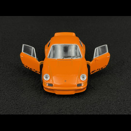 Porsche 911 Carrera RS 2.7 1973 Orange / Black Stripes Friction Toy 1/38 Welly MAP01025015