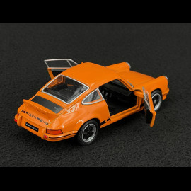 Porsche 911 Carrera RS 2.7 1973 Orange / Black Stripes Friction Toy 1/38 Welly MAP01025015