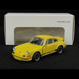 Porsche 911 Carrera RS 2.7 1973 Gelb / Schwarze Streifen Reibungsspielzeug 1/38 Welly MAP01025015