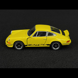 Porsche 911 Carrera RS 2.7 1973 Yellow / Black Stripes Friction Toy 1/38 Welly MAP01025015