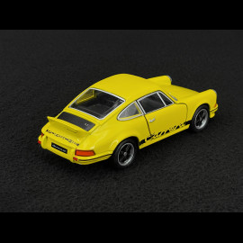 Porsche 911 Carrera RS 2.7 1973 Gelb / Schwarze Streifen Reibungsspielzeug 1/38 Welly MAP01025015