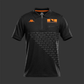Genesis Polo Shirt Magma Racing 2026 Black / Orange Kappa 322M2XW - Unisex