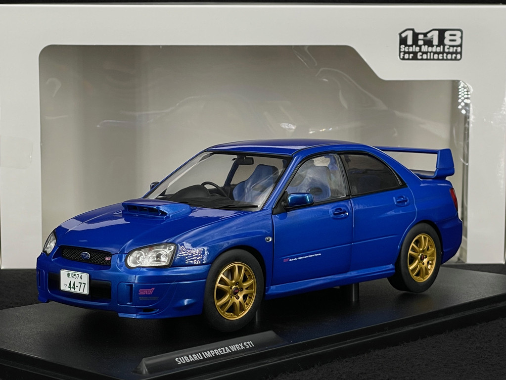 Subaru Impreza WRX STI 2003 Sonic Blue 1/18 Solido S1812301