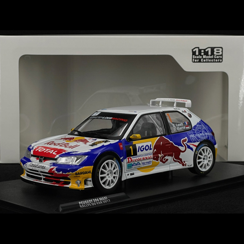 Sebastien Loeb Peugeot 306 Maxi n°1 Rallye du Var 2017 1/18 Solido S1808308