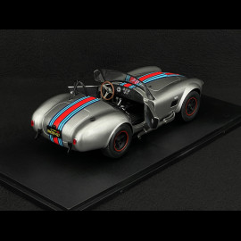 Shelby Cobra 427 Mk II 1965 Silver / Martini Stripes 1/18 Solido S1804913