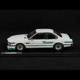 BMW Alpina B7 Turbo 1984 Weiß / Blau-Grüne Streifen 1/18 Solido S1810303