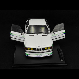 BMW Alpina B7 Turbo 1984 Weiß / Blau-Grüne Streifen 1/18 Solido S1810303
