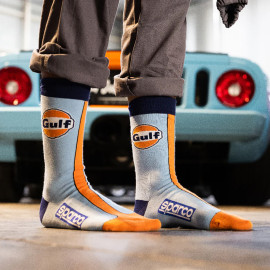 Inspiration Gulf Socken Sparco Hellblau / Orange / Marineblau - Farbmix - Größe 41/46