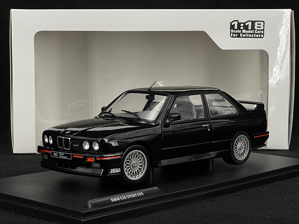 BMW E30 M3 Sport Evo 1990 Schwarz 1/18 Solido S1801501 - Elfershop