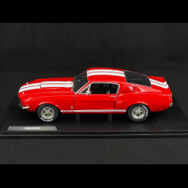 Ford Mustang Shelby GT500 1967 Bonbonapfelrot / Weiße Streifen 1/18 Solido S1802902