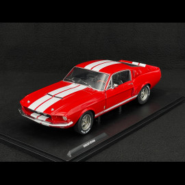 Ford Mustang Shelby GT500 1967 Candy Apple Red / White Stripes 1/18 Solido S1802902