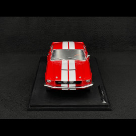 Ford Mustang Shelby GT500 1967 Bonbonapfelrot / Weiße Streifen 1/18 Solido S1802902