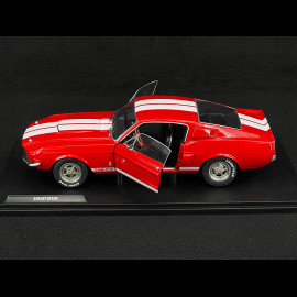 Ford Mustang Shelby GT500 1967 Bonbonapfelrot / Weiße Streifen 1/18 Solido S1802902
