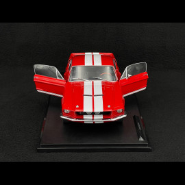 Ford Mustang Shelby GT500 1967 Bonbonapfelrot / Weiße Streifen 1/18 Solido S1802902